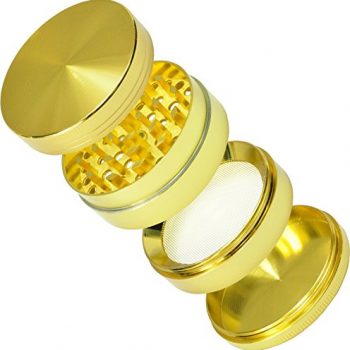 GRINDER alluminio con setaccio 4 parti- 40 mm oro
