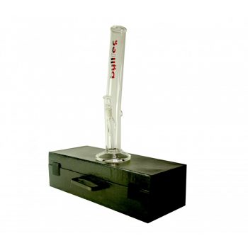 BONG CON VALIGETTA- in vetro h. 42 cm