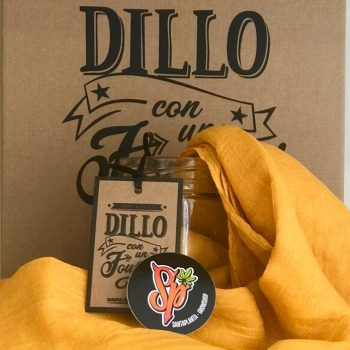 SCIARPA IN CANAPA E VISCOSA - Giallo Ocra