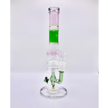 Bong Verde E Rosa Percolatore 32 Cm
