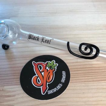PIPETTA DA ESTRAZIONI in vetro boro silicato 13,5 cm- spirale nera
