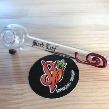 PIPETTA DA ESTRAZIONI in vetro boro silicato 13,5 cm- spirale rossa