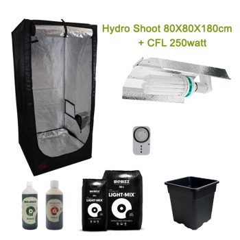 KIT 250W CFL + BOX 80x80x180 Hydro Shoot