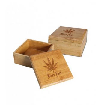 SCATOLA IN BAMBOO 7x7x5,5 - LEAF