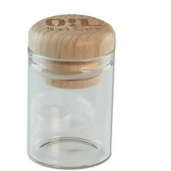 Contenitore in vetro tappo di legno- 10ml