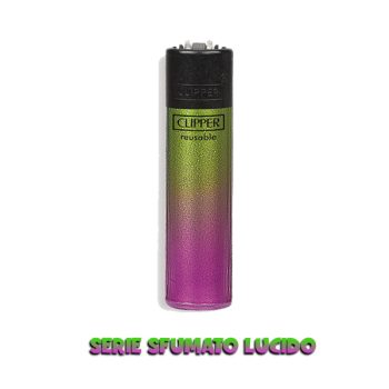 Clipper serie Sfumato Lucido Verde Chiaro e rosa