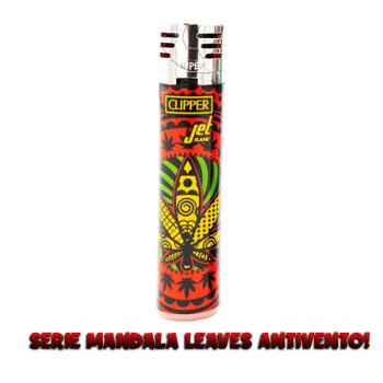 Clipper Jet Flame serie Mandala Leaves n1 - Clipper antivento