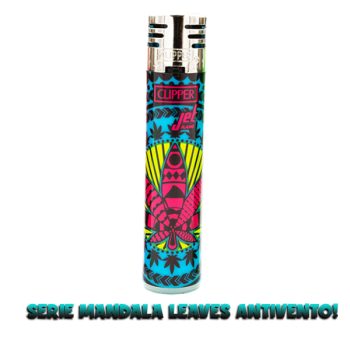Clipper Jet Flame serie Mandala Leaves n2 - Clipper antivento