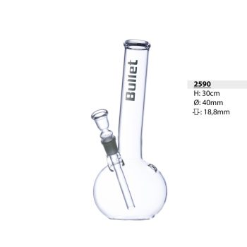 BONG MEDIO BULLET- base tonda h. 30 cm