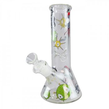 BONG HAZE INVADERS- in vetro h. cm 21,5