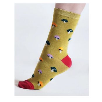 Calzino Bambu Funghetto Verde