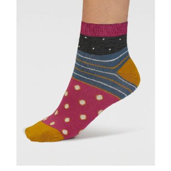 Calzino Corto Pois Rosa