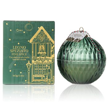 Candela Palla Di Natale Legno Speziato