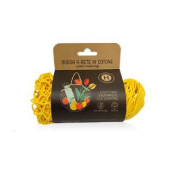Borsa A Rete In Cotone Gialla