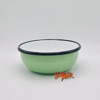 Ciotola Verde Pastello Bianca