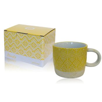 Tazza Dipinta A Mano Gialla Sandy