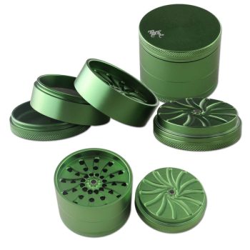 Black Leaf Masher Alu Grinder Green