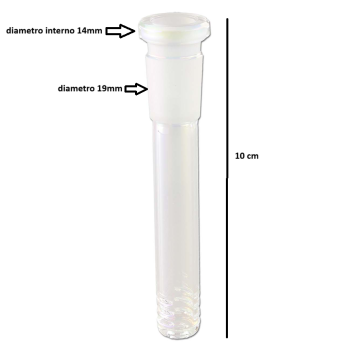 Adattatore Bong 10 Cm Diametro 14 Mm