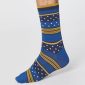Spm388 Royal Blue Spot And Stripe Breathable Socks 3 Jpg